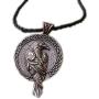 1pcs Norse Talisman Viking Raven Pendant Black Bird Celt Crow Necklace Men Pendant Jewelry,Ancient Red Copper,55cm