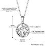 PROSTEEL Always in My Heart, Perfume Locket, Hair Locket, Ashes Urn Necklace, Custom Text Available, Memorial Keepsake Jewelry (with Fill Kit)