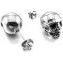 Fusamk Punk Piercing Body Jewelry Titanium Steel Skull Stud Earrings Fusamk Punk Piercing Body Jewelry Titanium Steel Skull Stud Earrings