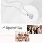 DHQH I Couldnt Tie The Knot Without You Rose Gold/Silver Plated Knot Pendant Necklace Bridesmaid Gift Proposal Necklaces Set of 1/4/6