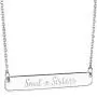 Annis Munn Soul Sister Necklace - 925 Sterling Silver Adjustable Engraved Bar Pendant Friendship Graduation Christmas Jewelry Birthday Gift Annis Munn Soul Sister Necklace - 925 Sterling Silver Adjustable Engraved Bar Pendant Friendship Graduation Christmas Jewelry Birthday Gift