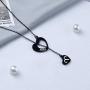 Gold Rose Y Necklaces 12 Zodiac Sign Necklace Black Constellation Jewelry Gift for Women Girls Astrology Sign Symbol Necklaces