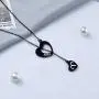 Gold Rose Y Necklaces 12 Zodiac Sign Necklace Black Constellation Jewelry Gift for Women Girls Astrology Sign Symbol Necklaces