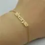 HUTINICE Gothic Old English Scorpio Leo Zodiac Bracelet for Women, 18K Gold Chain Horoscope Constilation Letter Bracelet Baby Girl Jewelry