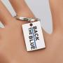 KUIYAI Back The Blue Keychain Blue Lives Matter Keychain Police Support Gift