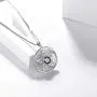 Aurora Tears Pentacle Necklaces Women 925 Sterling Silver Powerful Pentagram Wicca Traditional Seal of Solomon Pendant Crystal Mystic Rainbow Topaz Pagan Jewelry DP0277T