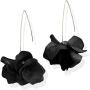 Boho Rose Petal Dangle Resin Earrings - Long Drop Acrylic Tiered Flower Earrings - Statement Exaggerated Floral Tassel Earrings for Women and Girls