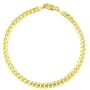 Nuragold 10k Yellow Gold 5.5mm Cuban Curb Link Chain Bracelet, Womens Mens Lobster Lock 7'' 7.5'' 8'' 8.5'' 9''