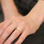 Gem Stone King 10K Solid Yellow Gold Mens White Diamond Wedding Anniversary Ring (Available 7,8,9,10,11,12,13)