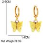 9 Pairs Of Butterfly Earrings, Acrylic Colored Earrings Women And Girls Fashion Jewelry Gift