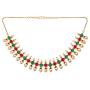 Efulgenz Indian Bollywood Gold Plated Crystal Rhinestone Faux Pearl Wedding Bridal Choker Necklace Earring Jewellery Set