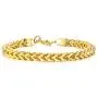 TempBeau Chunky Sturdy Mens Franco/ Foxtail Chain Bracelet Stainless Steel Gold Plated/Silver/Black 6/8/12mm Width Double Layered Interlocked Cuban Chain Wristband with Magnet Clasp -Send Gift Box