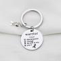 WSNANG Cancer Survivor Gift Warrior Determination Courage The Will to Win Keychain Cancer Fighter Gift Cancer Awareness Gift Survivor Inspirational Hope Gifts