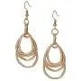 Teardrop Earring Multi Layered in Gold and Silver for Women Teardrop Earring Multi Layered in Gold and Silver for Women