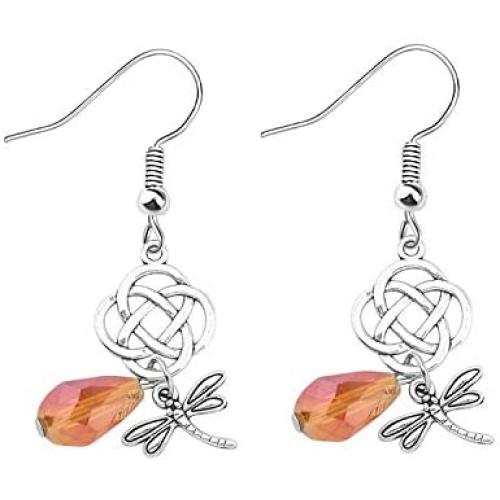LBSBO Outlander Inspired Jewelry Celtic Knot Cross Pendant Earrings Outlander Claire Fraser Earrings Sassenach Scottish Outlander Gift
