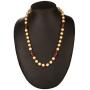 Efulgenz Indian 14 K Gold Plated Red Faux Ruby Pearl Beads Strand Neckalce Fashion Costume Jewelry for Women