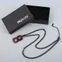 HZMAN Baseball Initial Pendant Necklace Inspiration Baseball Jersey Number 0-9 Charms Stainless Steel Necklace