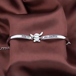KUIYAI Ohana Bracelet Youre My Ohana Bangle Ohana Means Family Hawaiian Jewelry for Family Best Friends Ohana Jewelry