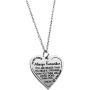 Ankiyabe Niece Inspirational Gifts Necklace Engraved Message Heart Pendant Necklace Encouragement Niece Gift from Aunt Uncle