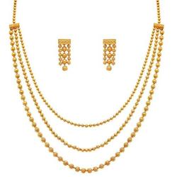 Aheli Bollywood Traditional Gold Tone Long Necklace Earrings Jewelry Set for Women Wedding Party Ethnic Fashion Wear