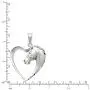 Honolulu Jewelry Company Sterling Silver Horse in Heart Necklace Pendant with 18'' Box Chain Honolulu Jewelry Company Sterling Silver Horse in Heart Necklace Pendant with 18'' Box Chain