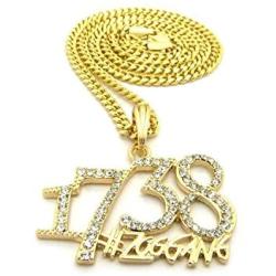 Shiny Jewelers USA Mens 1738 Zoo Gang REMY Boyz Micro PENDENDT Cuban Box Chain Necklace Hip HOP Jewelry