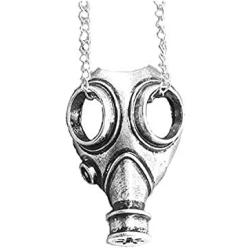 jewelry world Mask Necklace Apocalypse Steampunk Doctor WHO Themed hollow face mask pendant chain necklace for women men