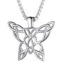 PROSTEEL Butterfly Necklace,18K Gold Plated/Black, 316L Stainless Steel, Women Jewelry, Gift for Her, Come Gift Box