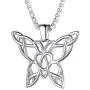 PROSTEEL Butterfly Necklace,18K Gold Plated/Black, 316L Stainless Steel, Women Jewelry, Gift for Her, Come Gift Box