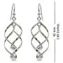 LeCalla Sterling Silver Jewelry Classic Linear Drop Earring for Women Girl