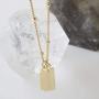 HONEYCAT Small Dog Tag Together Necklace in Gold, Rose Gold, or Silver | Minimalist, Delicate Jewelry