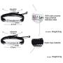 PJ Jewelry Personalized Custom His and Hers Handmade Rope Braided Nameplate ID Matching Couple Bracelets for Lover