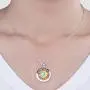 Opal Moonstone Necklace for Women Star Moon Sun Necklace 14k gold plated Choker S925 Sterling Silver You Are My Sunshine Double Circle Pendant Dainty Jewelry Girls Gifts