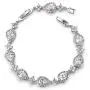 SWEETV Wedding Teardrop Bracelets for Brides Bridesmaids, Crystal Cubic Zirconia Bridal Bracelets for Women Prom