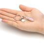 CrystalTears Semi-Precious Stone Keychain Chakra Healing Crystals Angel Reiki Pendulum Hexagonal Point Keyring Handbag Decor