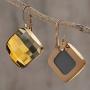 Leverback Dangle Earrings,UHIBROS Stainless Steel Cubic Zirconia Round Drop Earrings