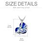 AOBOCO Sister Necklace Gifts 925 Sterling Silver I Love You Sister Heart Pendant Friendship Necklace for Sister Best Friend Classmates, Embellished with Crystals from Austria