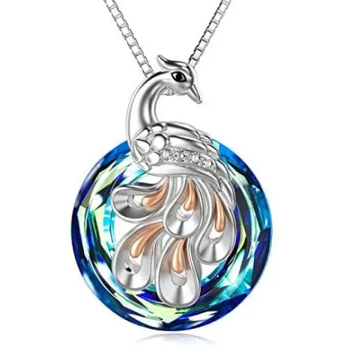 Phoenix Pendant Necklace for Women Sterling Silver Female Jewelry Gifts with Swarovski Crystal Phoenix Pendant Necklace for Women Sterling Silver Female Jewelry Gifts with Swarovski Crystal