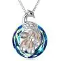 Phoenix Pendant Necklace for Women Sterling Silver Female Jewelry Gifts with Swarovski Crystal Phoenix Pendant Necklace for Women Sterling Silver Female Jewelry Gifts with Swarovski Crystal