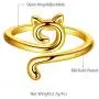 beautlace Cute Cat Adjustable Rings 18K Gold/Silver/Black Gun Plated Lovely Cats Animals Open Ring Jewelry for Women KR0029 beautlace Cute Cat Adjustable Rings 18K Gold/Silver/Black Gun Plated Lovely Cats Animals Open Ring Jewelry for Women KR0029