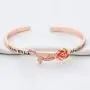 POTIY Vampire Fans Gift Vampire Inspired Jewelry Team Klaus Elijah Rebekah Always and Forever Flower Bracelet for Women Girls POTIY Vampire Fans Gift Vampire Inspired Jewelry Team Klaus Elijah Rebekah Always and Forever Flower Bracelet for Women Girls