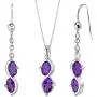 Peora Nurse Retirement Jewelry for Women - Sterling Silver Necklace Earrings Set Amethyst Oval Shape, Farewell Gifts for Coworker with Gift Box Peora Nurse Retirement Jewelry for Women - Sterling Silver Necklace Earrings Set Amethyst Oval Shape, Farewell Gifts for Coworker with Gift Box