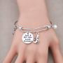 FAADBUK Funny Monkey Bracelet Animal Lover Gift Just A Girl Who Loves Monkeys Jewelry Bracelet Monkey Lover Gift Monkey Jewelry
