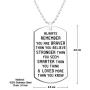 Inspirational Jewelry Necklace- Always Remember You are Braver Than You Believe- Gift for Men Women