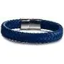 FIBO STEEL Stainless Steel Magnetic Clasp Braided Leather Bracelet for Men Cuff Bracelet 7.5-8.5 inches FIBO STEEL Stainless Steel Magnetic Clasp Braided Leather Bracelet for Men Cuff Bracelet 7.5-8.5 inches