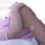 Sterling Silver Mom and Me Double Heart Bracelet Sold as a Set or individually