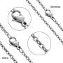 Aienid Couple Necklace Pendant Stainless Steel Necklace for Him and Her Wedding Gifts for Couple Unique