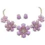 Gypsy Jewels Fun 5 Flower Dot Bib Bubble Rhinestone Gold Tone Statement Necklace Earrings Set Gypsy Jewels Fun 5 Flower Dot Bib Bubble Rhinestone Gold Tone Statement Necklace Earrings Set