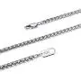 MOWOM Silver Chain Wheat Necklace for Men Women Boys Kids 316L Stainless Steel Water Resistant Cuban Link Chain Wheat Thick Jewelry MOWOM Silver Chain Wheat Necklace for Men Women Boys Kids 316L Stainless Steel Water Resistant Cuban Link Chain Wheat Thick Jewelry