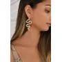GLBCC Snake Earrings for Women,18 K Gold Plated Snake Dangle Earrings Punk Chunky Serpent Charm Pendant Necklace Dainty Rhinestone Huggie Hoop Earrings Necklaces Jewelry Set for Women Men